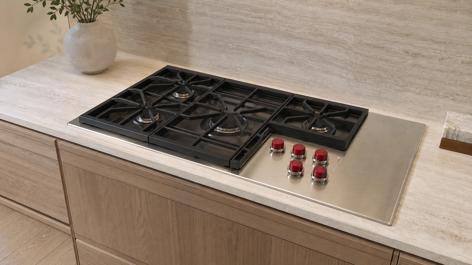 Built-in cooktop diagnostic visit in the service area